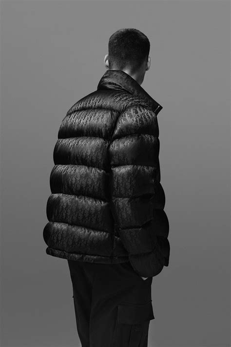 dior homme mens leather jacket|Dior puffer jacket men's.